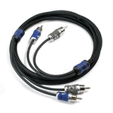 Kicker 2 channel silver tinned OFC Q-Series RCA cable - 1M