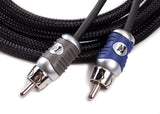Kicker 2 channel silver tinned OFC Q-Series RCA cable - 1M