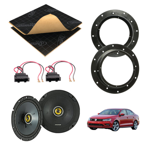 VW Jetta (2006 - 2018) Speaker Upgrade Kit - Kicker CS - Volkswagen
