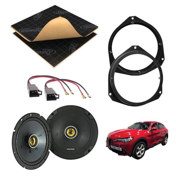 Alfa Romeo Stelvio (2016 - 2026) Speaker Upgrade Kit - Kicker CS