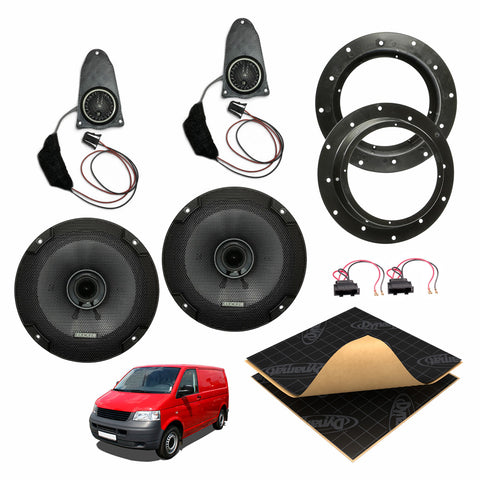 VW Transporter (2003 - 2015) Component Speaker Upgrade Kit - Kicker CS - Volkswagen