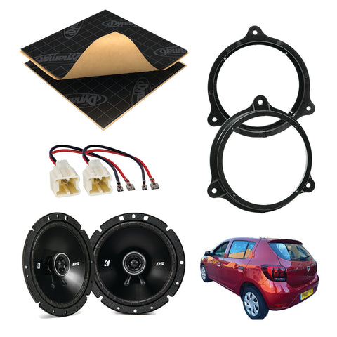 Dacia Sandero (2007 - 2026) Speaker Upgrade Kit - Kicker DS