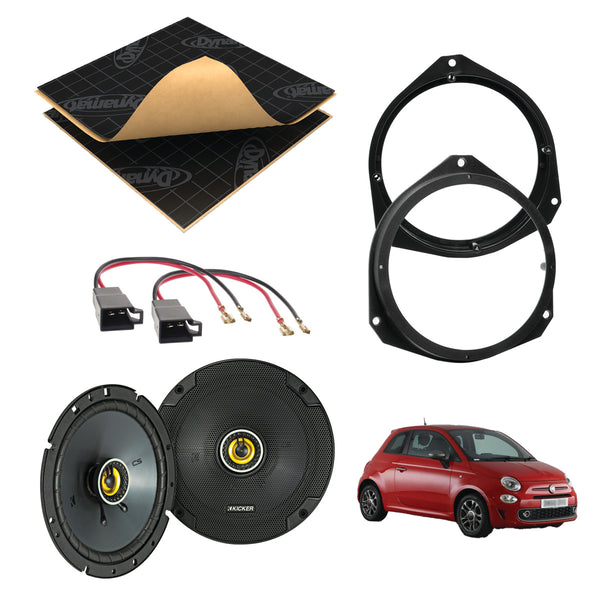Fiat 500 (2016 - 2022) Speaker Upgrade Kit - Kicker CS