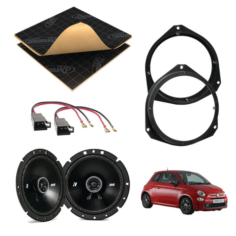 Fiat 500 (2016 - 2022) Speaker Upgrade Kit - Kicker DS