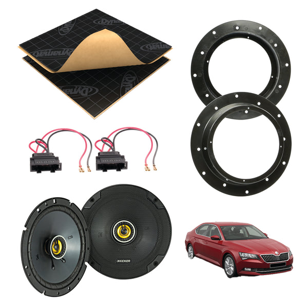 Skoda Superb (2008 - 2015) Speaker Upgrade Kit - Kicker CS - Skoda