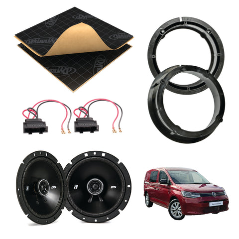 VW Caddy MK5 (2021 - 2026) Speaker Upgrade Kit - Kicker DS - Volkswagen