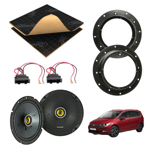 VW Touran (2003 - 2021) Speaker Upgrade Kit - Kicker CS - VW