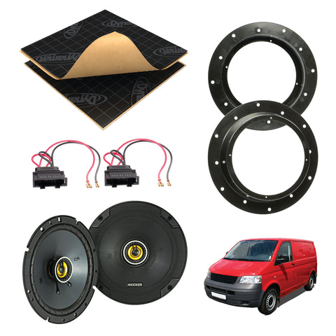 VW Transporter (2003 - 2019) Speaker Upgrade Kit - Kicker CS - VW