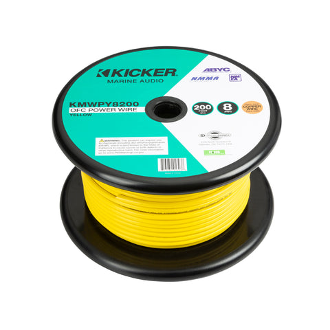 Marine 8AWG Yellow Power Cable - 200ft